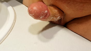 Preview 4 of Shraddha Kapoor Hindi Actor - Chubbykaot washing his cock just in case of action.