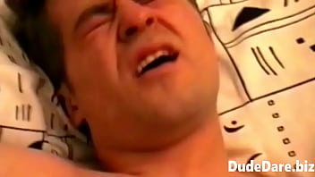 Preview 2 of Brother Porn And Sistear - Brunette dude flaunting his masturbation skills on camera