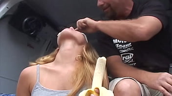 Preview 1 of Xxxvidod - Slutty Blonde Fucked in Van by Original MILF Hunter - Summer - preview