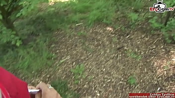Preview 1 of Hot Royal Family - Outdoor anal sex with a flat chest skinny brunette slut