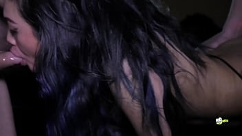 Preview 2 of Mouthfucked Pornstar Xxxs - Vivian Lang GANGBANG at a Party