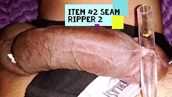 Preview 1 of 10 Years Sexy Hd Blue - Playing With My Frenulum Hole... Item #2 SeamRipper PART 2