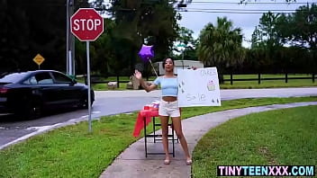 Preview 1 of Fats Gril Sex - Petite ebony teen fucks for cash
