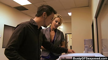 Preview 1 of Jucy - BustyGFsExposed - Blonde Cougar Nikki Sexx Gets Her Shaved Pussy Stuffed Deep