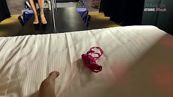 Preview 3 of Blade Feshar - Blonde Slut Gets Fucked in a Lap Dance Club After Her Show