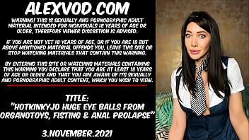 Preview 1 of Urdu Men - Hotkinkyjo huge eye balls from organotoys,  fisting &amp_ anal prolapse