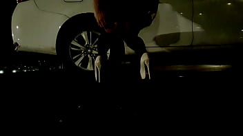 Preview 2 of New Desi Xnxx Net - 伪娘穿着连衣裙野外露出撒尿 车上自慰