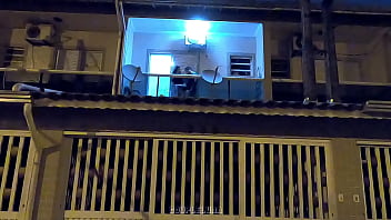 Preview 2 of Pascalsubslut Choked - Novinha Casada &eacute_ Flagrada Fodendo com o Amante na Varanda de Casa! (CAIU NA NET)