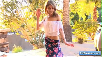 Preview 1 of German Casting Extreme Anal - Lovely teen amateur blonde Kristen gets fully naked and show her amazing body