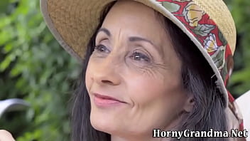 Preview 1 of Www Com Xxxnnnxxx - Skinny grandma gets pussy eaten out