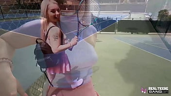 Preview 1 of Desi Indian Dulhan Pain Gand Sex - Real Teens - Haley Spades Fucked Hard After A Game Of Tennis
