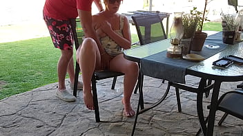 Preview 2 of Anal Cumswap - Mutual masturbation standing sex with my stepmom