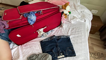 Preview 3 of Shemale Roberta Cavalcanti - STUPID STEP SISTER STUCK IN A SUITCASE AND I CUM IN HER PUSSY