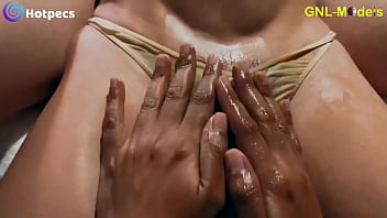 Preview 2 of Dog Desi Girl Sex Com - Great pecs and nipples getting played and massaged!