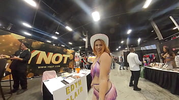 Preview 2 of Open Dence - Edyn Blair gives me a body tour at EXXXotica NJ 2021