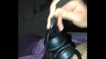 Preview 2 of Nadia Bondage - JBL headphones and eardefenders fuck &amp_ cum