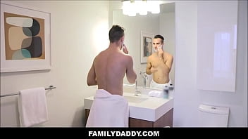 Preview 1 of 50 Yers Anti Boy Sexi Filma - Teen Boy Stepson Fucked By Stepdad On Bathroom Counter - D. Arclyte,  Brad Payton