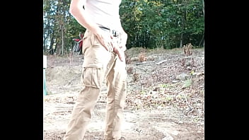 Preview 2 of Rosella Wird - Outdoor big dick pissing in the sun