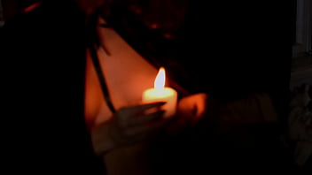 Preview 1 of Asian Pills - Sexy Devil Puts Hot Wax On Her Big Clit And Nipples