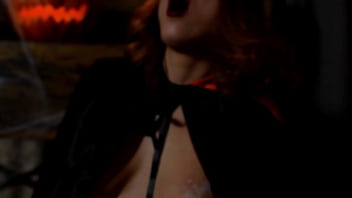 Preview 4 of Asian Pills - Sexy Devil Puts Hot Wax On Her Big Clit And Nipples
