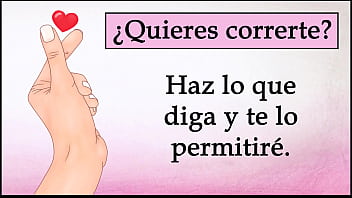 Preview 1 of Sxstorki - JOI - Correte rapido,  es una orden. Voz espa&ntilde_ola.