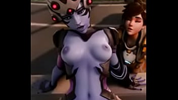 Preview 3 of Misty Magenta - Widowmaker riding [Outfit 2] [ArawAraw]