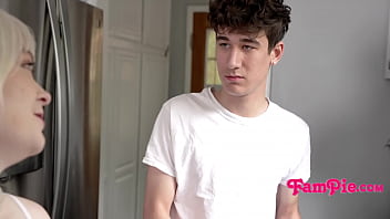 Preview 1 of Eva A Ngelina - Whats That Bulge In Your Pants StepBro?