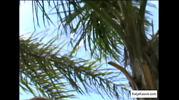 Preview 4 of Nepali Ref Sex Vedos - Cock sucking babe Katja Kassin fucks outdoors in the heat