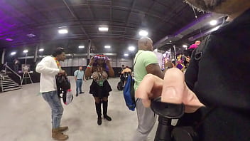 Preview 1 of Fow 3d - Ebony girl body tour at EXXXotica NJ 2021