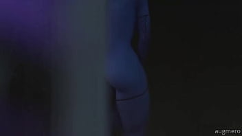 Preview 1 of Teen Girl Legging - Widowmaker Futa prueba su nuevo dildo haciendo un anal