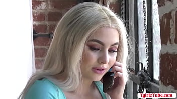 Preview 1 of Miya Khalifa Massage Videos - Blonde babe banged by her TS mistress
