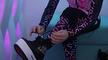 Preview 2 of Best Teen Tube Videos - Alternative Halloween in Space with gymnast Ella Elastic