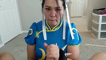 Preview 2 of Gay Anal Train - Halloween - Chun Li is and must now suck dick and get covered in cum as punishment