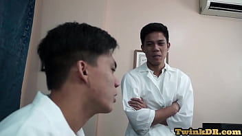 Preview 1 of Masroor H Age40 Eyar - Slim Asian doctor seduced into giving blowjob and breeding