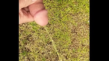 Preview 4 of New Xxxnxxy - Piss Wank in the yard