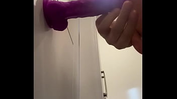 Preview 1 of Mature Beaury - Sissy warming up before the big boy goes in