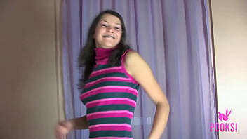 Preview 1 of Oeste Finger - Little Boobed Coed Raquel Gets Dicked In Her Tight Pussy By Boyfriend!