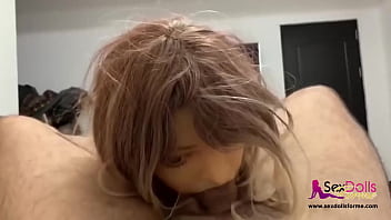 Preview 4 of Rubs Milk - Ravaging my petite sex doll and cumming in her teen mouth