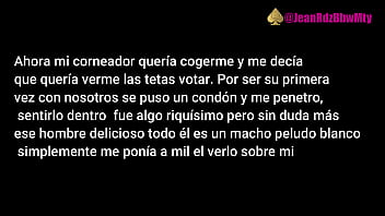 Preview 3 of Experience Is Best - Video Relato: Macho peludo me coge como su puta frente a mi cornudo