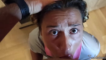 Preview 2 of Udari Xxx Videyo - Silly Follege Cheerleader First Time asking for &quot_Trick or Treat&quot_. Old Man Tricks her and he&#039_s got his Cock in her mouth. Great Deepthroat. Her Slutty Face and Uniform covered by his Big Cumshot. Teen Halloween Perfect Blowjob.