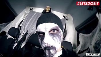 Preview 1 of Selingkuh Dengan Mertua Jav Hd - LETSDOEIT - (Lena Nitro,  Lullu Gun,  Jason Steel,  Fash) - Spooky Halloween Foursome Fuck In The Car