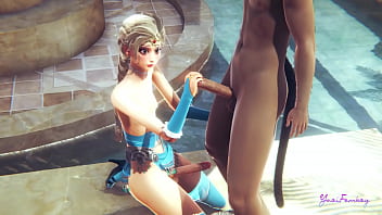 Preview 1 of Bbw Kendra Kok - Disney Frozen Yaoi - Can Elsa Femboy make him cum with just his limbs - Sissy Japanese Asian Manga anime game porn gay