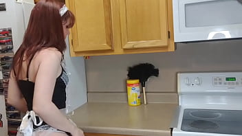 Preview 1 of Seaxi And Hot Videos - Teaser: French Maid Counter Masturbation