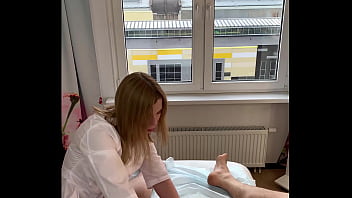 Preview 3 of Female Teacher Forced - Deep first-person penis waxing