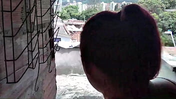Preview 2 of Sex Xnxx Pakistani Com - sexo sin condon en la terraza una vecina nos observa  y ve como me llena de leche