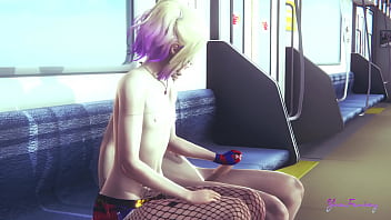 Preview 1 of Gujrathi Mms - Squad Yaoi - You want to see what Harley Quinn is capable of doing femboy on a train?