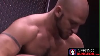 Preview 2 of Main D - InfernoDungeon.com - Post-wrestling fist fucking and jerking off session with hunks