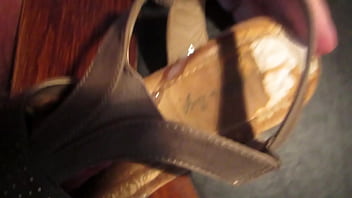Preview 3 of Egupt - Fuck another grey shoe of my wife with cumshot