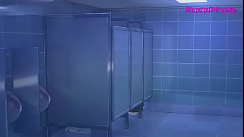 Preview 1 of Xxxxxnnxxxx Dog - Redhead Girl Quick Sex In Public Bathroom At Restaurant