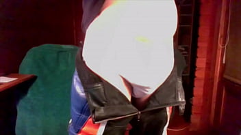 Preview 1 of Tushan Sex - Motorcycle rider shaving cock and balls,  good closeup shots and finally watch me wanking my big uncut cock pumping out a fountain of creamy cum